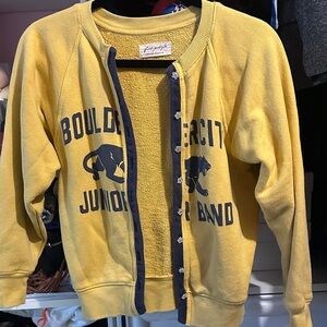 Free people Yellow Boulder City Junior Band Cardigan